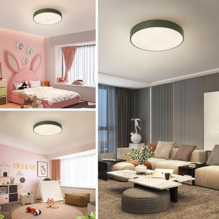 Brilagi - POOL LED dimmelhető mennyezeti lámpatest LED/48W/230V 3000-6000K átmérő 40 cm zöld + távirányító