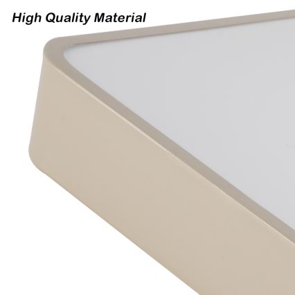 Brilagi - LED fényerőszabályozható mennyezeti lámpatest POOL SQUARE LED/48W/230V 3000-6000K 50x50 cm bézs + távirányító