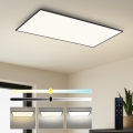 Brilagi - LED dimmelhető mennyezeti lámpatest SLIMFRAME LED/80W/230V 120x60 cm 3000-6000K fekete + távirányító
