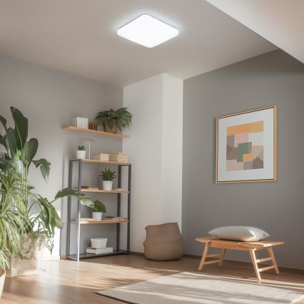 Brilagi - SMART fényerőszabályozható mennyezeti LED lámpatest LED/36W/230V 53x53 cm 3000-6000K Wi-Fi Tuya Beacon + távirányító