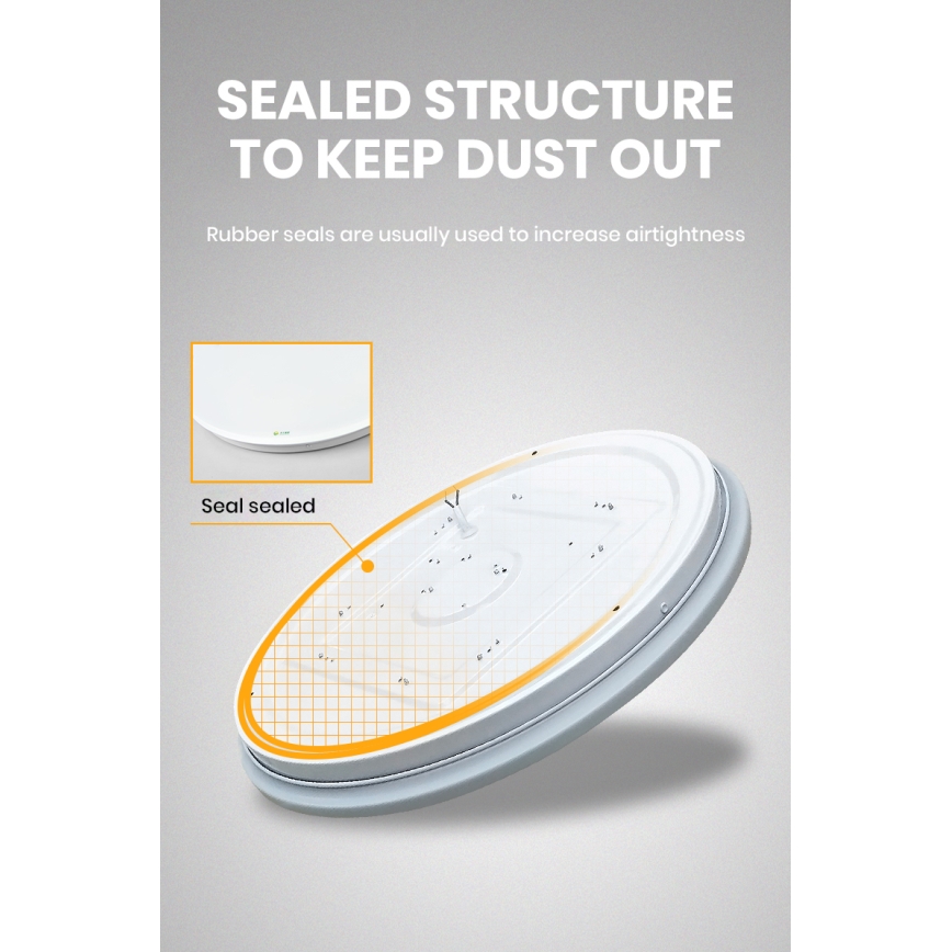 Brilagi - Fényerőszabályozható SMART LED mennyezeti lámpa LED/36W/230V, átmérő 48 cm, 2700–6500K, Wi‑Fi Tuya + távirányító