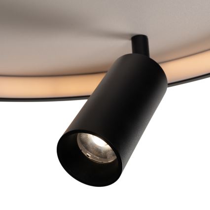Brilagi - Dimmelhető LED-es mennyezeti lámpatest UNITY LED/48W/230V + 1xGU10/3W 3000-6000K 39x45 cm fehér/fekete + távirányító