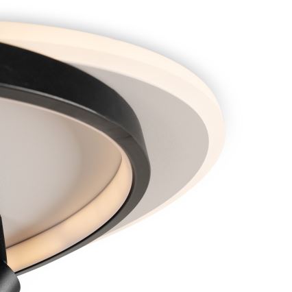 Brilagi - Dimmelhető LED-es mennyezeti lámpatest UNITY LED/48W/230V + 1xGU10/3W 3000-6000K 39x45 cm fehér/fekete + távirányító