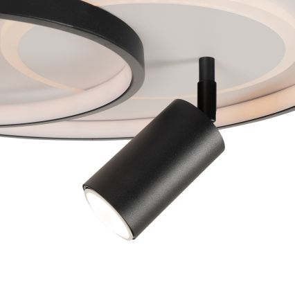 Brilagi - LED dimmelhető mennyezeti lámpatest UNITY LED/60W/230V + 1xGU10/3W 3000-6000K átm. 50 cm fehér/fekete + távirányító