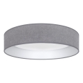 Brilagi - LED dimmelhető mennyezeti lámpatest VELVET SMARTIX LED/24W/230V 3000-6000K átmérő 45 cm szürke Wi-Fi Tuya Beacon + távirányító