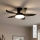 Brilagi - LED dimmelhető mennyezeti ventilátor LED/32W/230V 3000-6500K Ø 95 cm fekete + távirányító