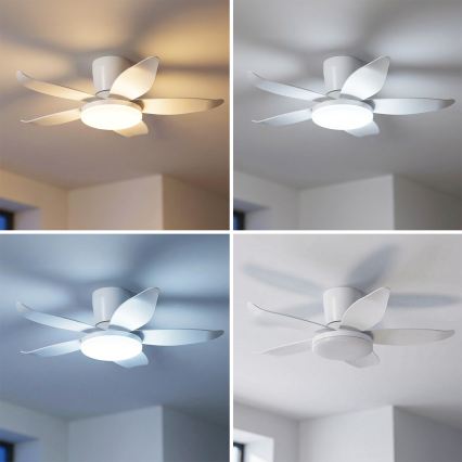 Brilagi - dimmelhető LED mennyezeti ventilátor LED/32W/230V Ø 95 cm fehér + távirányító