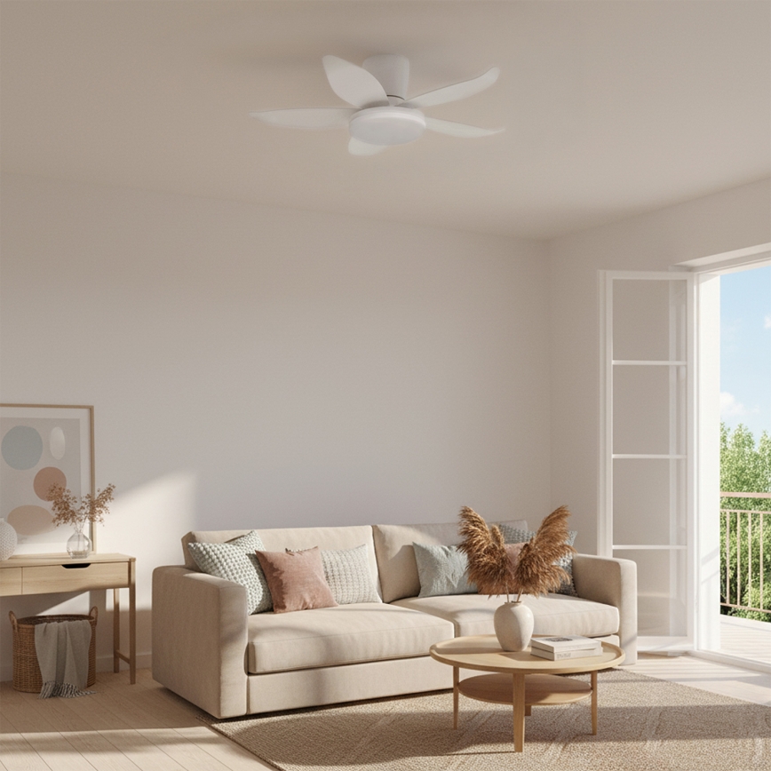 Brilagi - dimmelhető LED mennyezeti ventilátor LED/32W/230V Ø 95 cm fehér + távirányító