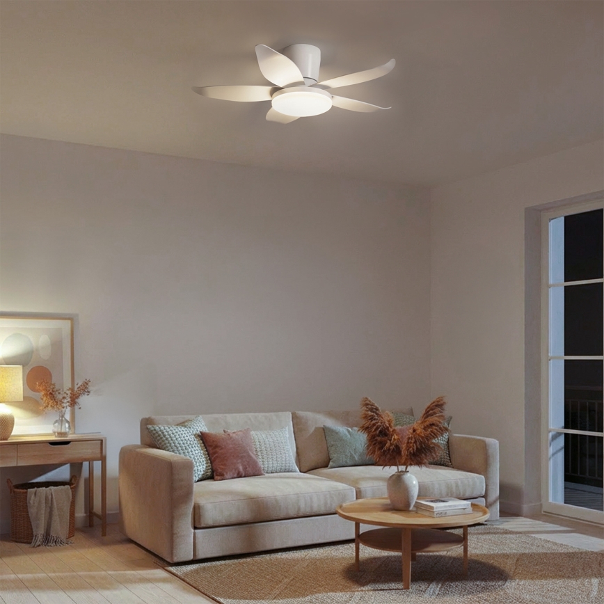 Brilagi - dimmelhető LED mennyezeti ventilátor LED/32W/230V Ø 95 cm fehér + távirányító