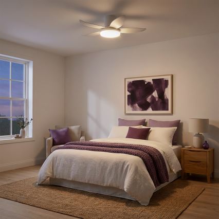 Brilagi - dimmelhető LED mennyezeti ventilátor LED/32W/230V Ø 95 cm fehér + távirányító