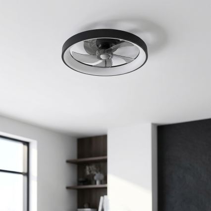 Brilagi - LED dimmelhető mennyezeti ventilátor LED/34W/230V 3000-6500K átmérő 50 cm fekete + távirányító