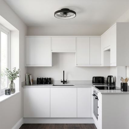 Brilagi - LED dimmelhető mennyezeti ventilátor LED/34W/230V 3000-6500K átmérő 50 cm fekete + távirányító