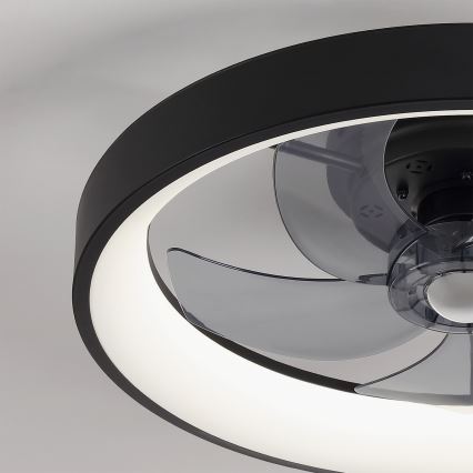 Brilagi - LED dimmelhető mennyezeti ventilátor LED/34W/230V 3000-6500K átmérő 50 cm fekete + távirányító