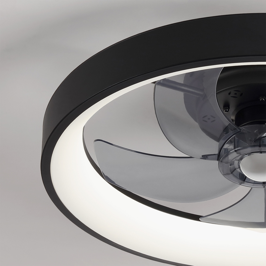 Brilagi - LED dimmelhető mennyezeti ventilátor LED/34W/230V 3000-6500K átmérő 50 cm fekete + távirányító