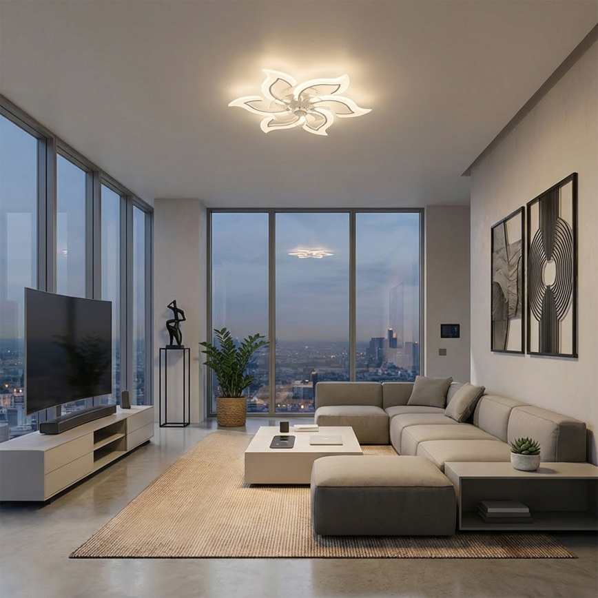 Brilagi - LED, fényerőszabályozható mennyezeti ventilátor, 34 W, 230 V, 3000–6500 K, Ø 83 cm, fehér + távirányító
