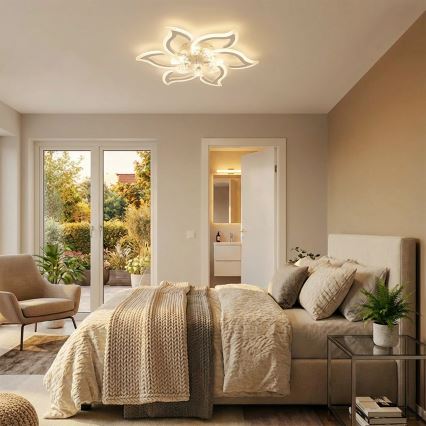 Brilagi - LED, fényerőszabályozható mennyezeti ventilátor, 34 W, 230 V, 3000–6500 K, Ø 83 cm, fehér + távirányító