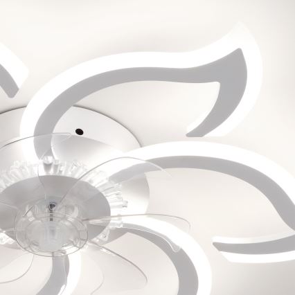 Brilagi - LED, fényerőszabályozható mennyezeti ventilátor, 34 W, 230 V, 3000–6500 K, Ø 83 cm, fehér + távirányító