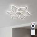 Brilagi - LED dimmelhető mennyezeti ventilátor LED/34W/230V Ø 83 cm fehér + távirányító