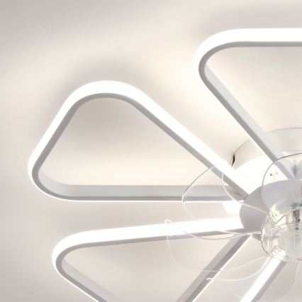 Brilagi - LED-dimmelhető mennyezeti ventilátor LED/38W/230V átm. 76 cm fehér + távirányító