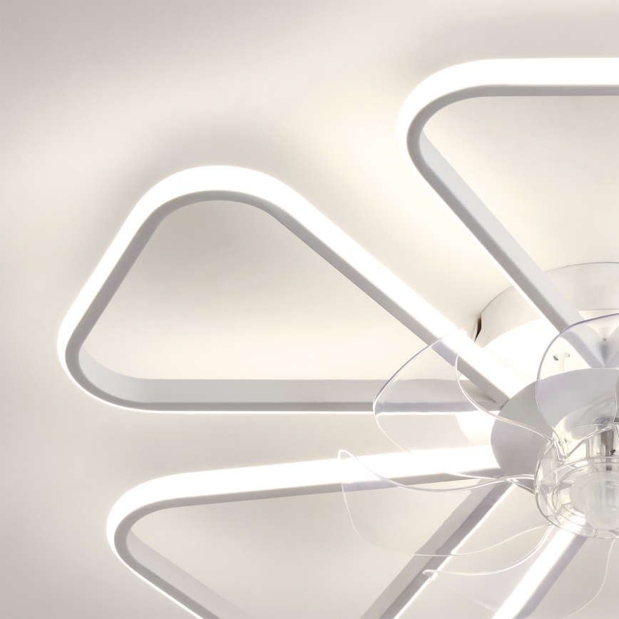 Brilagi - LED-dimmelhető mennyezeti ventilátor LED/38W/230V átm. 76 cm fehér + távirányító