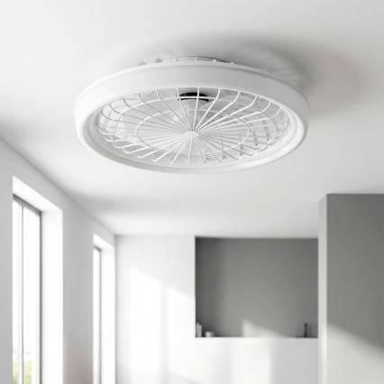 Brilagi - Dimmelhető LED mennyezeti ventilátor LED/40W/230V átm. 48 cm fehér + távirányító