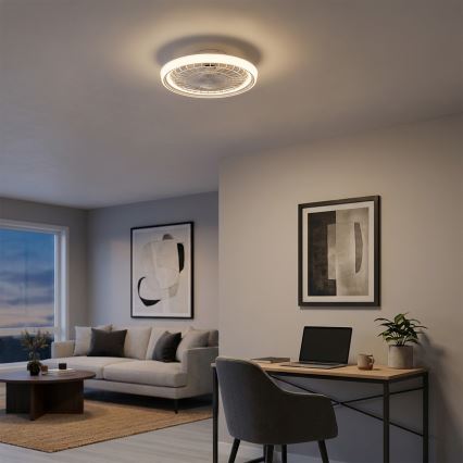 Brilagi - LED fényerőszabályozható mennyezeti ventilátor LED/40W/230V 3000-6500K átm. 48 cm fehér + távirányító