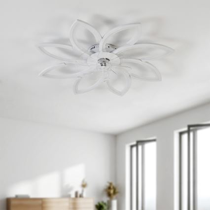 Brilagi - LED fényerőszabályozható mennyezeti ventilátor LED/43W/230V átm. 90 cm fehér + távirányítóval