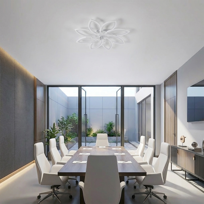 Brilagi - LED fényerőszabályozható mennyezeti ventilátor LED/43W/230V átm. 90 cm fehér + távirányítóval