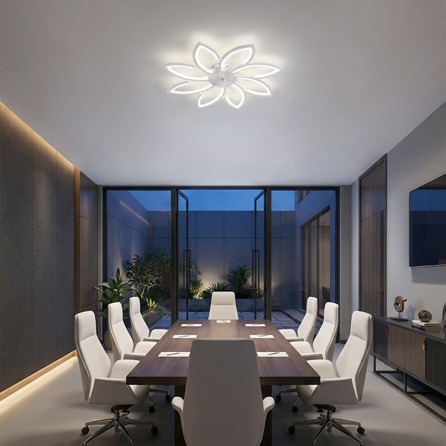 Brilagi - LED fényerőszabályozható mennyezeti ventilátor LED/43W/230V átm. 90 cm fehér + távirányítóval