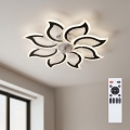 Brilagi - LED-dimmelhető mennyezeti ventilátor LED/44W/230V 3000-6500K Ø 90 cm fekete + távirányítóval
