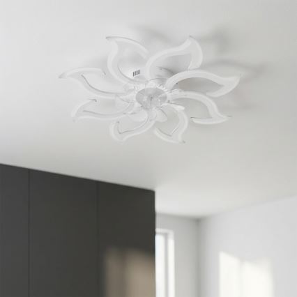 Brilagi - LED, fényerőszabályozható mennyezeti ventilátor LED/44W/230V átm. 90 cm, fehér + távirányító