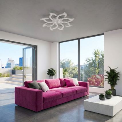 Brilagi - LED, fényerőszabályozható mennyezeti ventilátor LED/44W/230V átm. 90 cm, fehér + távirányító