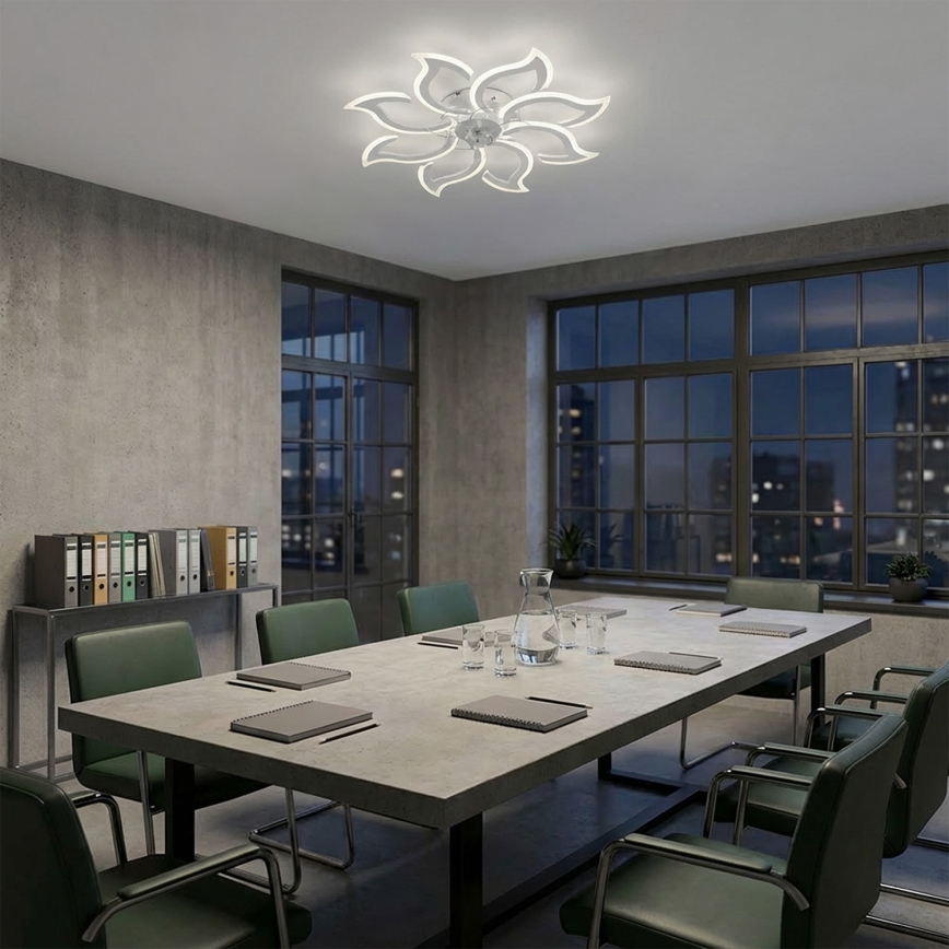 Brilagi - LED, fényerőszabályozható mennyezeti ventilátor LED/44W/230V átm. 90 cm, fehér + távirányító