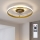 Brilagi - LED Dimmelhető mennyezeti ventilátor LED/66W/230V 3000-6500K átm. 55 cm fehér/arany + távirányító