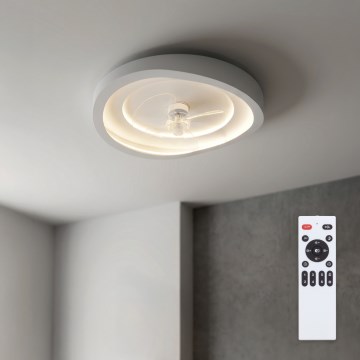 Brilagi - LED dimmelhető mennyezeti ventilátor LED/80W/230V átm. 50 cm fehér + távirányító
