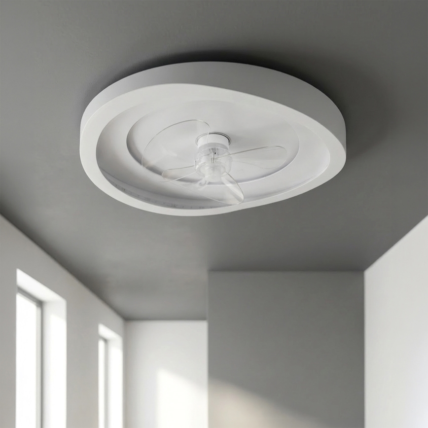 Brilagi - LED fényerőszabályozható mennyezeti ventilátor LED/80W/230V 3000-6500K átm. 50 cm fehér + távirányító
