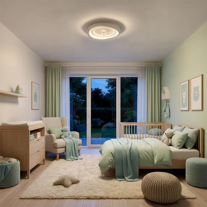 Brilagi - LED fényerőszabályozható mennyezeti ventilátor LED/80W/230V 3000-6500K átm. 50 cm fehér + távirányító