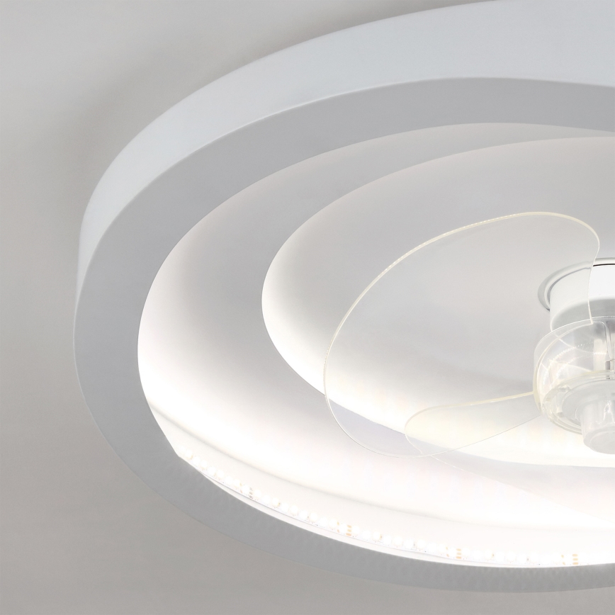 Brilagi - LED fényerőszabályozható mennyezeti ventilátor LED/80W/230V 3000-6500K átm. 50 cm fehér + távirányító