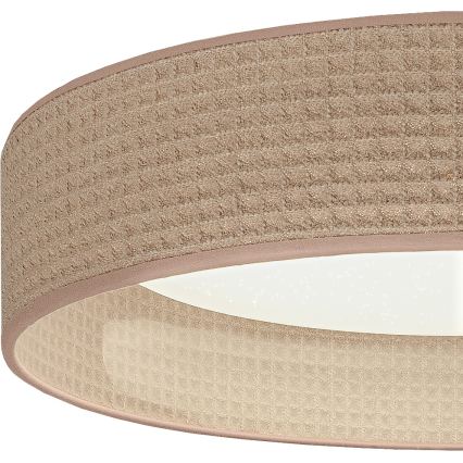 Brilagi - dimmelhető LED mennyezeti lámpa VELVET SMARTIX STARS LED/24W/230V 3000-6000K átm. 45 cm bézs Wi-Fi Tuya Beacon + távirányító