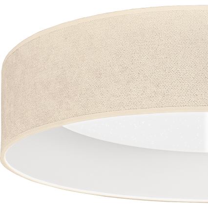 Brilagi - VELVET SMARTIX STARS dimmelhető LED mennyezeti lámpa 36 W, 230 V, 3000–6000 K, Ø 55 cm, krémszín, Wi‑Fi Tuya Beacon + távirányító