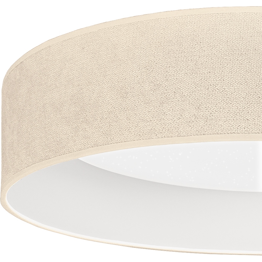 Brilagi - VELVET SMARTIX STARS dimmelhető LED mennyezeti lámpa 36 W, 230 V, 3000–6000 K, Ø 55 cm, krémszín, Wi‑Fi Tuya Beacon + távirányító