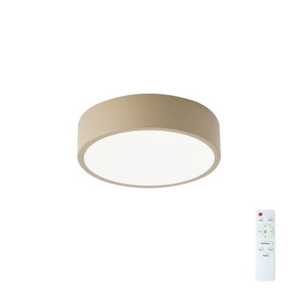Brilagi - LED Dimmelhető mennyezeti lámpa POOL LED/18W/230V 3000-6000K 20 cm bézs + távirányító