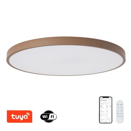 Brilagi - Fényerőszabályozható POOL SMART LED/128W/230V, átmérő 100 cm, Wi‑Fi Tuya + távirányító, barna