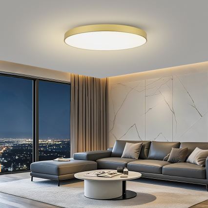 Brilagi - LED dimmelhető mennyezeti lámpatest POOL SMART LED/180W/230V 3000-6000K 120 cm arany Wi-Fi Tuya + távirányító