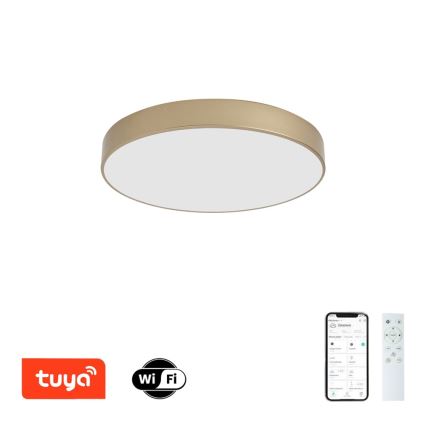 Brilagi - Dimmelhető LED mennyezeti lámpatest POOL SMART LED/60W/230V 3000-6000K Ø 50 cm Wi‑Fi Tuya arany + távirányító