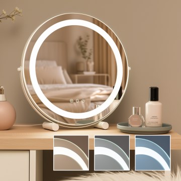 BRILAGI - LED dimmelhető sminktükör CALIFORNIA LED/17W/230V 3000/4000/6500K átm. 42 cm fehér