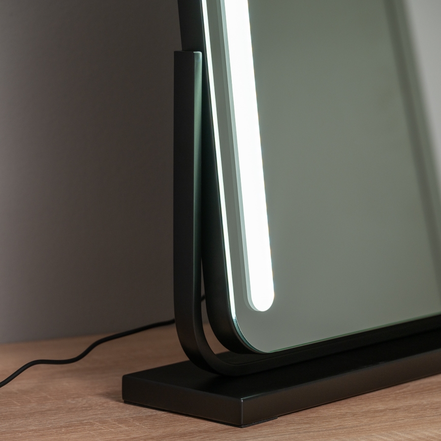 BRILAGI - LED fényerőszabályozható sminktükör CALIFORNIA LED/22W/230V 3000/4000/6500K 58x43 cm fekete