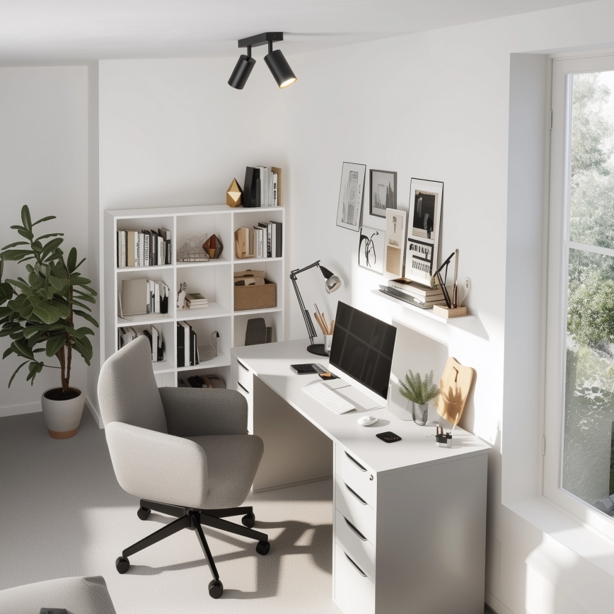 Brilagi - LED RGBW dimmelhető spotlámpa SELE 2xGU10/6,5W/230V 2700-6500K fekete/arany