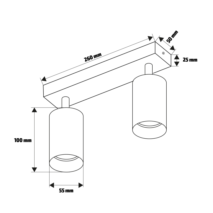 Brilagi - LED RGBW dimmelhető spotlámpa SELE 2xGU10/6,5W/230V 2700-6500K fekete