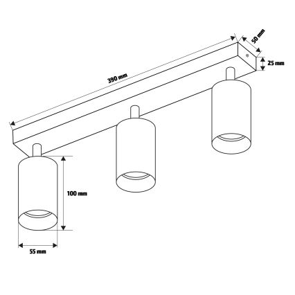 Brilagi - LED RGBW dimmelhető spotlámpa SELE 3xGU10/6,5W/230V 2700-6500K fehér